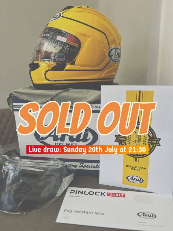 Arai RX-7V Evo Joey Dunlop Limited Edition (25th Anniversary) #188/600