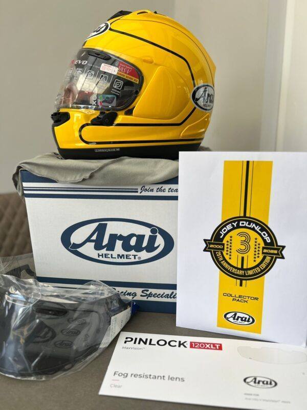 Arai RX-7V Evo Joey Dunlop Limited Edition (25th Anniversary) #188/600